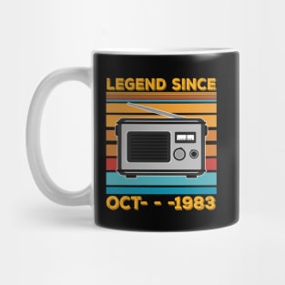 Legend Since 1983 Birthday 40th Oct Mug